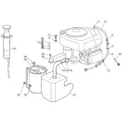 1228H - 2004 - 13-2642-14 - Mountfield Ride On Mower Engine Diagram