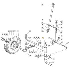 1228H - 2004 - 13-2642-14 - Mountfield Ride On Mower Steering Diagram