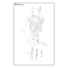 Husqvarna 130 - Cylinder Piston