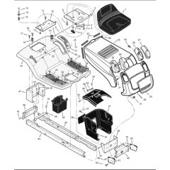 Hayter Heritage 13-30 - 131B (131B001001 - 131B099999) - Chassis - Hood