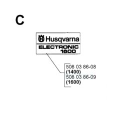 Husqvarna 1400ELECTRIC - 1998-Current - Decals