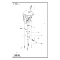 Husqvarna 140E-SERIES - Cylinder Piston