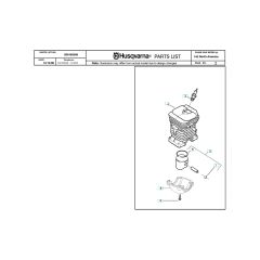 Husqvarna 142E-SERIES - Cylinder Piston