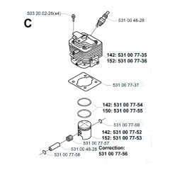 Husqvarna 142RB - 2000-5 - Cylinder Piston