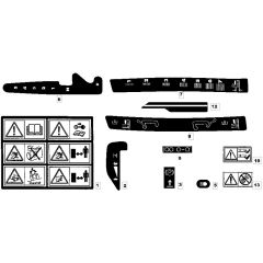 1436S - 2006 - 13-2670-11 - Mountfield Ride On Mower Labels Diagram