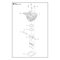 Husqvarna 143R-II - Cylinder Piston