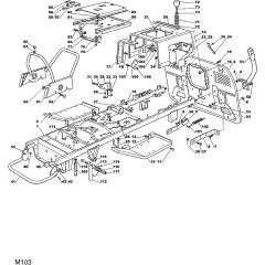 1440M - 2002 - 13-2653-12 - Mountfield Ride On Mower Chassis Diagram