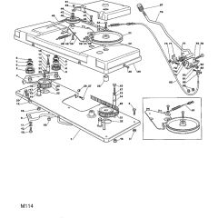 1440M - 2002 - 13-2653-12 - Mountfield Ride On Mower Deck Engagement Diagram