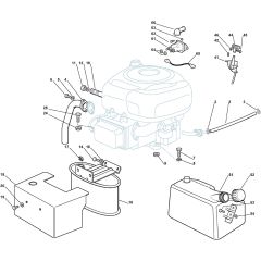 1440M - 2004-2006 - 299911383/MO6 - Mountfield Ride On Mower B&S Engine Diagram