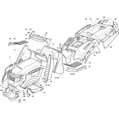 1440M - 2004-2006 - 299911383/MO6 - Mountfield Ride On Mower Body Diagram