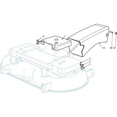 1440M - 2004-2006 - 299911383/MO6 - Mountfield Ride On Mower Deck Cover Diagram
