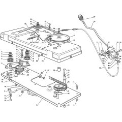 1440M - 2004-2006 - 299911383/MO6 - Mountfield Ride On Mower Deck Engagement Diagram