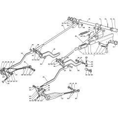 1440M - 2004-2006 - 299911383/MO6 - Mountfield Ride On Mower Deck Lifting Diagram