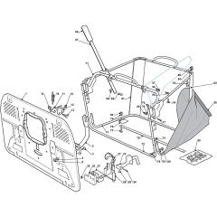 1440M - 2004-2006 - 299911383/MO6 - Mountfield Ride On Mower Grasscatcher Diagram