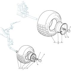 1440M - 2004-2006 - 299911383/MO6 - Mountfield Ride On Mower Wheels Diagram