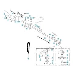 McCulloch 2500 CXL - 2008-03 - Shaft & Handle (2) Parts Diagram