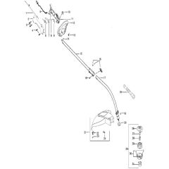 McCulloch 250 CXL - 2010-06 - Shaft & Handle (1) Parts Diagram