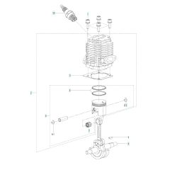 Husqvarna 321S15 - Cylinder Piston