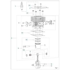 Husqvarna 323S25 - Cylinder Piston