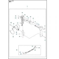 Husqvarna 350 BT - Handle / Controls
