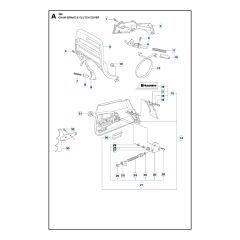 Husqvarna 362 - Chain Brake & Clutch Cover