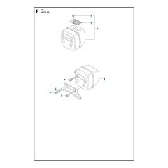 Husqvarna 362 - Muffler