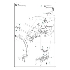 Husqvarna 439 - Handle