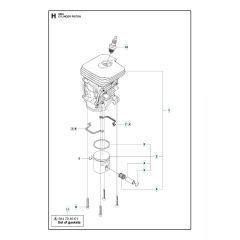 Husqvarna 440E-SERIES - Cylinder Piston