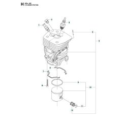 Husqvarna 455ERANCHER - Cylinder Piston