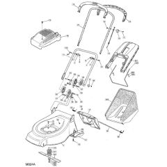 46 PD - 2003 - 23-3681-72 - Mountfield Rotary Mower Upper Handle Diagram