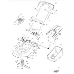46 PD - 2004 - 23-3681-73 - Mountfield Rotary Mower Handle Diagram
