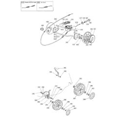 46 PD ES - 2005 - 23-3698-74 - Mountfield Rotary Mower Wheels Diagram