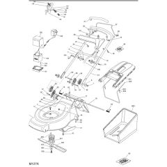 46 PD H - 2004 - 23-3603-73 - Mountfield Rotary Mower Handle Diagram