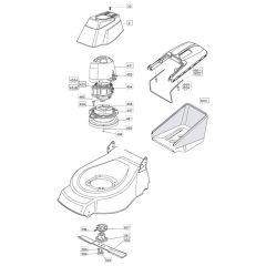 46 R PD - 2006 - 23-3734-75 - Mountfield Rotary Mower Blade Diagram