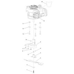 Hayter Osprey 46 - 610B (320000001 - 320999999) - Engine - Blade Assembly