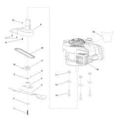 Hayter Osprey 46 - 611A (318000001 - 318999999) - Engine - Blade Assembly
