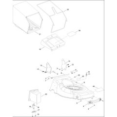 Hayter Osprey 46 - 611B (319000001 - 319999999) - Deck - Grass Bag Assembly