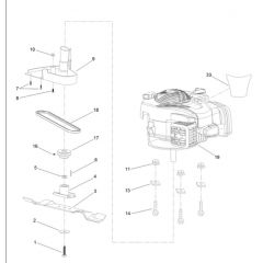 Hayter Osprey 46 - 611B (319000001 - 319999999) - Engine - Blade Assembly