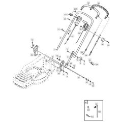 480R - 2003 - 12-5704-80 - Mountfield Rotary Mower Handle Diagram