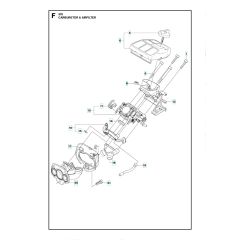 Husqvarna 570 - 2011-Current - Carburetor & Air Filter