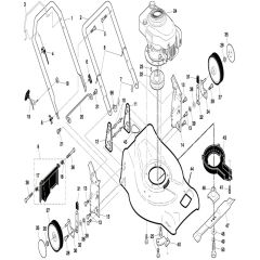 McCulloch 67521 - 96141005700 - 2008-09 - Frame Parts Diagram