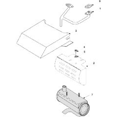 Countax A2050 - From 01-01-2007 To 01-01-2008 - 2 Exhaust (Briggs)