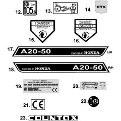 Countax A2050 - From 01-01-2007 To 01-01-2008 - 20 Decals