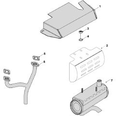Countax A2050 - From 01-01-2007 To 01-01-2008 - 4 Exhaust (Honda)