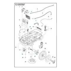 Husqvarna Automower 405X - Chassis Lower