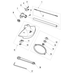 McCulloch B26 PS - 2014-02 - Bevel Gear & Shaft Parts Diagram