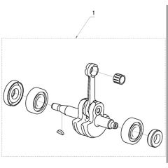 McCulloch B26 PS - 2014-02 - Crankshaft Parts Diagram