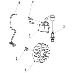 McCulloch B26 PS - 2014-02 - Ignition System Parts Diagram