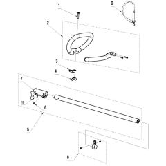 McCulloch B26 PS - 2014-02 - Shaft & Handle Parts Diagram