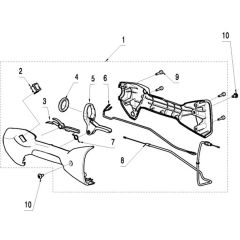 McCulloch B26 PS - 2014-02 - Throttle Controls Parts Diagram